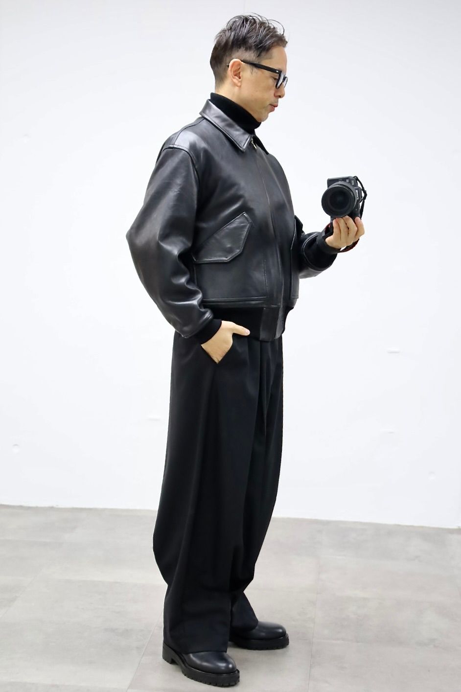 A.PRESSE 2026 STYLE1 Leather CWU-45 Flight Jacketスタイル