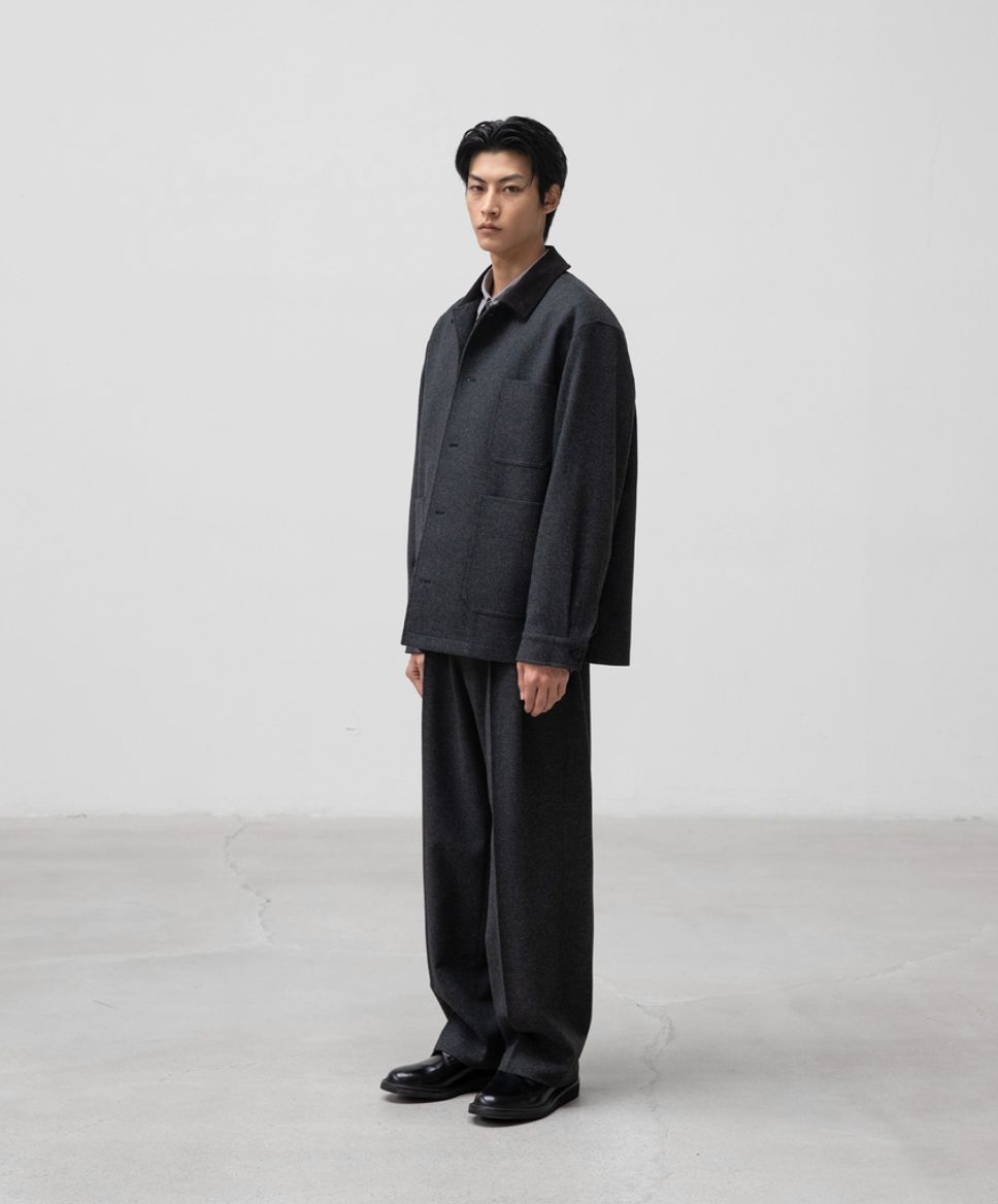 ANOTHER OFFICEアナザーオフィス Santiago Cashmere Work Jacket(AOEFJK011)Heather Charcoal☆10月10日(金)新作発売！