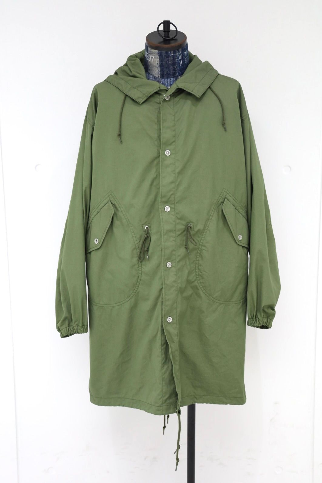コムデギャルソンオム26FW 綿ナイロンウェザー×ナイロンツイル 製品洗コート(HR-C002-051)KHAKI☆8月7日(金)発売！