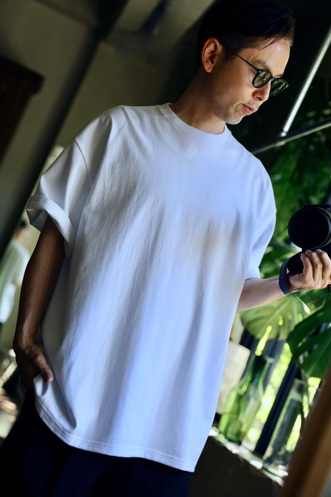 グラフペーパー Heavy Weight S/S Oversized Tee(WHITE)
