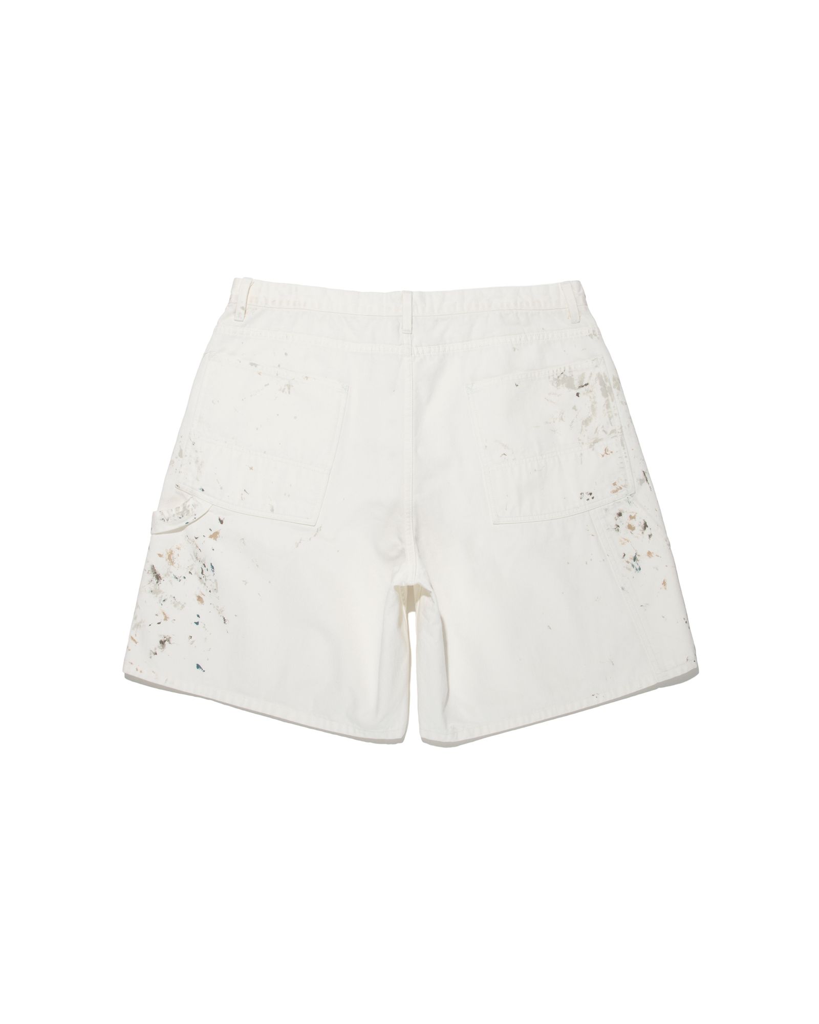 BOW WOW バウワウ PAINTER'S  SPLATTER SHORTS(BW251-PSS)WHITE PANTED