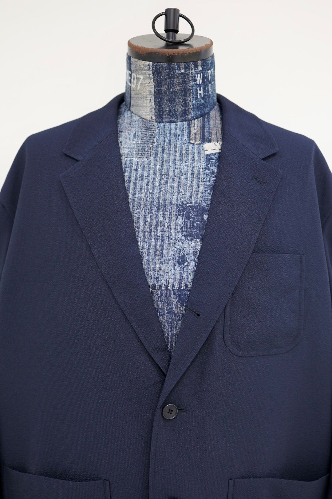 フレッシュサービス 26SS SEERSUCKER STRIPE BLAZER(FSC262-20112)NAVY☆6月13日発売！