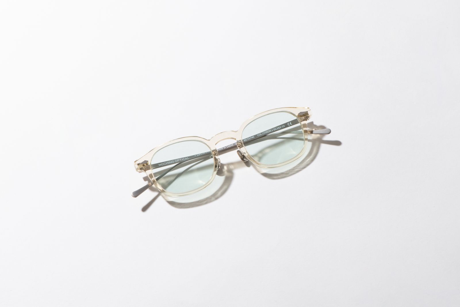 ノチノオプティカル  "JIFUSAN" #5. CITRON x SILVER × L.SMOKE GREEN(調光モデル)☆4月18日(土)再入荷！