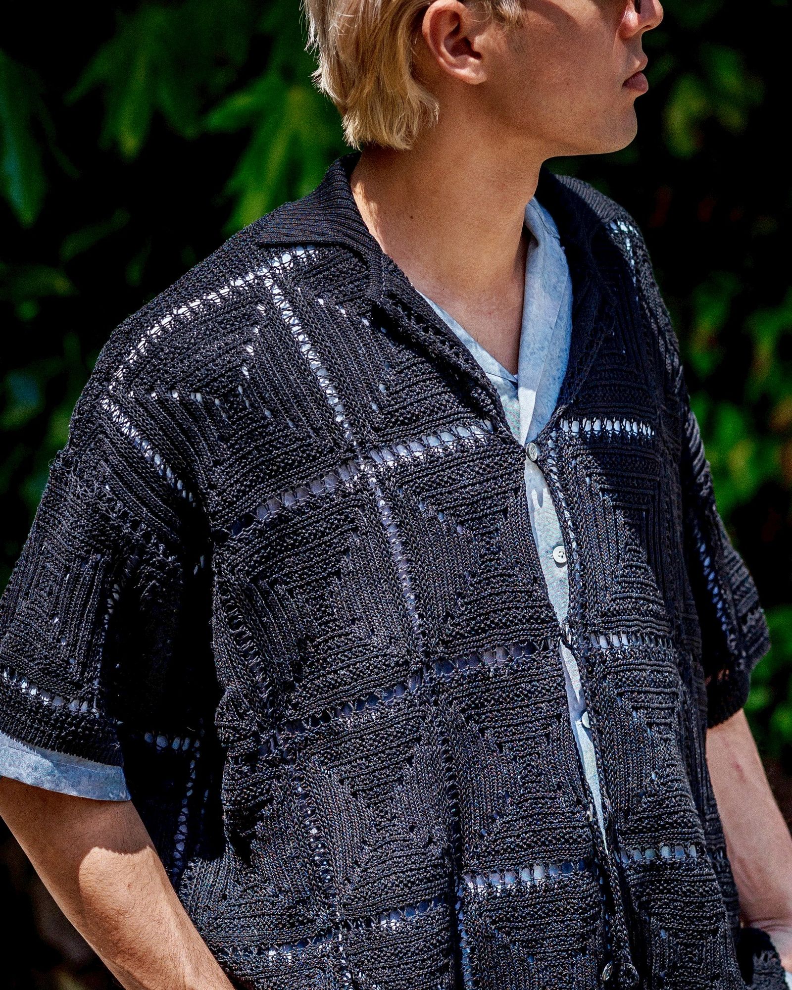 YOKE CROCHET KNIT SHIRT 新作発売！