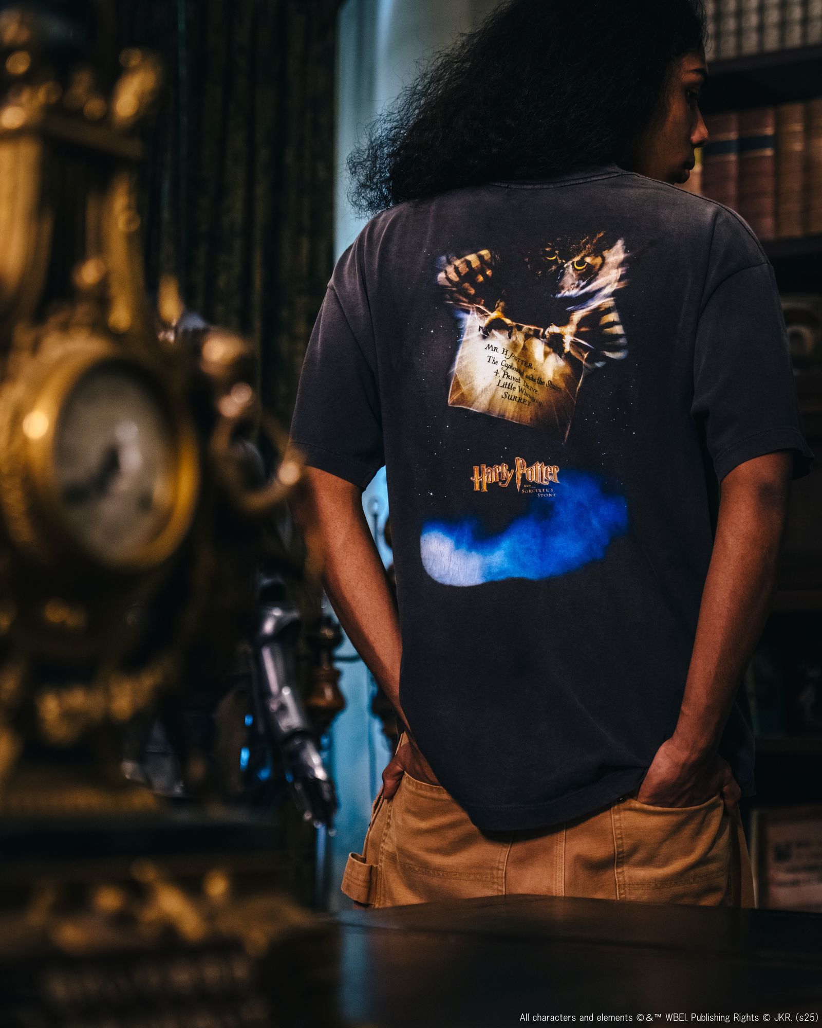 セントマイケル Tシャツ ハリーポッター PHILSPHR'S STONE HP_SS TEE(SM-HR1-0000-C45)BLACK