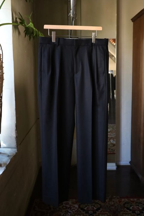 マーカウェア 26AW DOUBLE PLEATED TROUSERS(A26C18PT01C)BLACK☆新作発売！