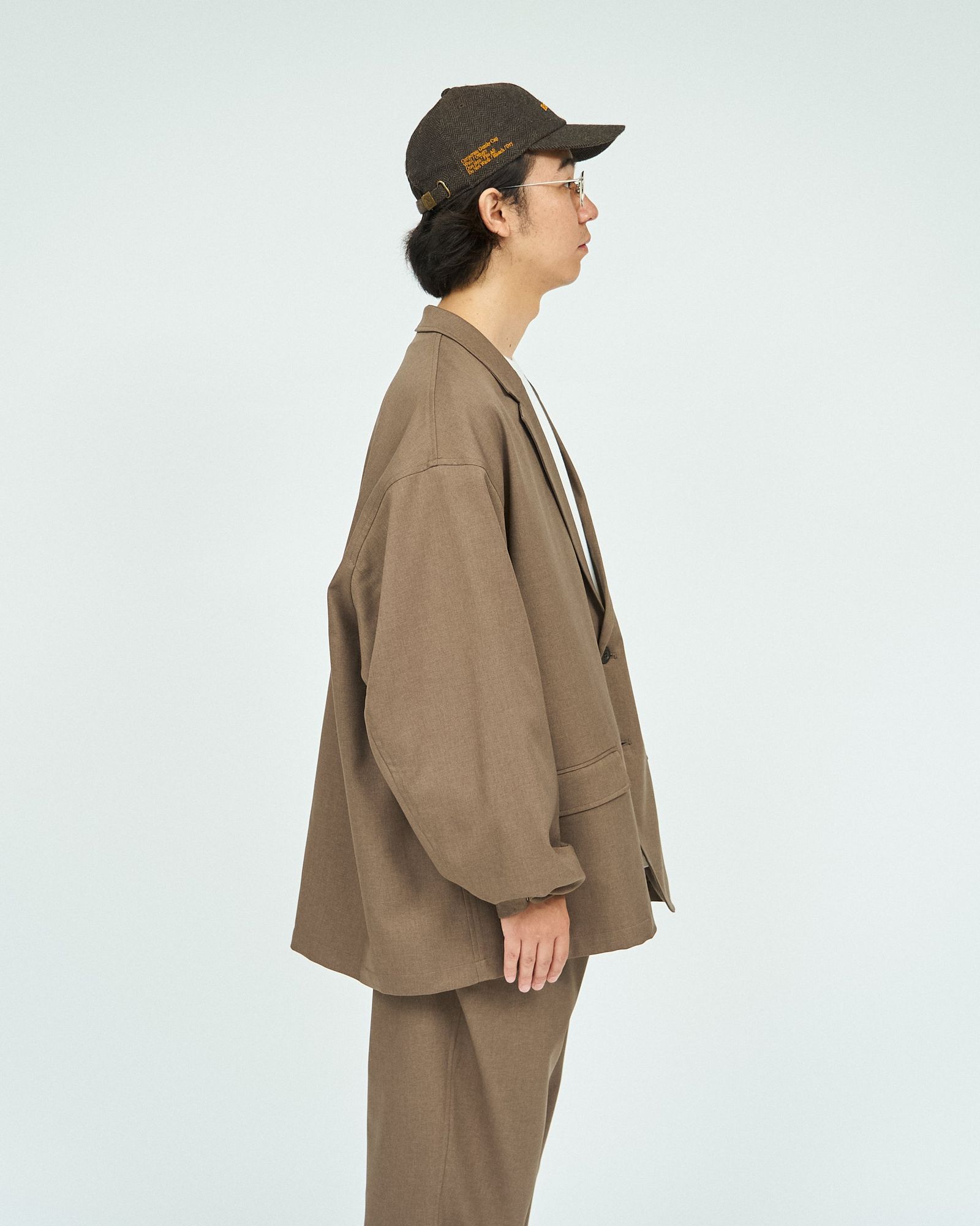 フレッシュサービス WOOLY TWILL JACKET (FSC243-20177)BROWN