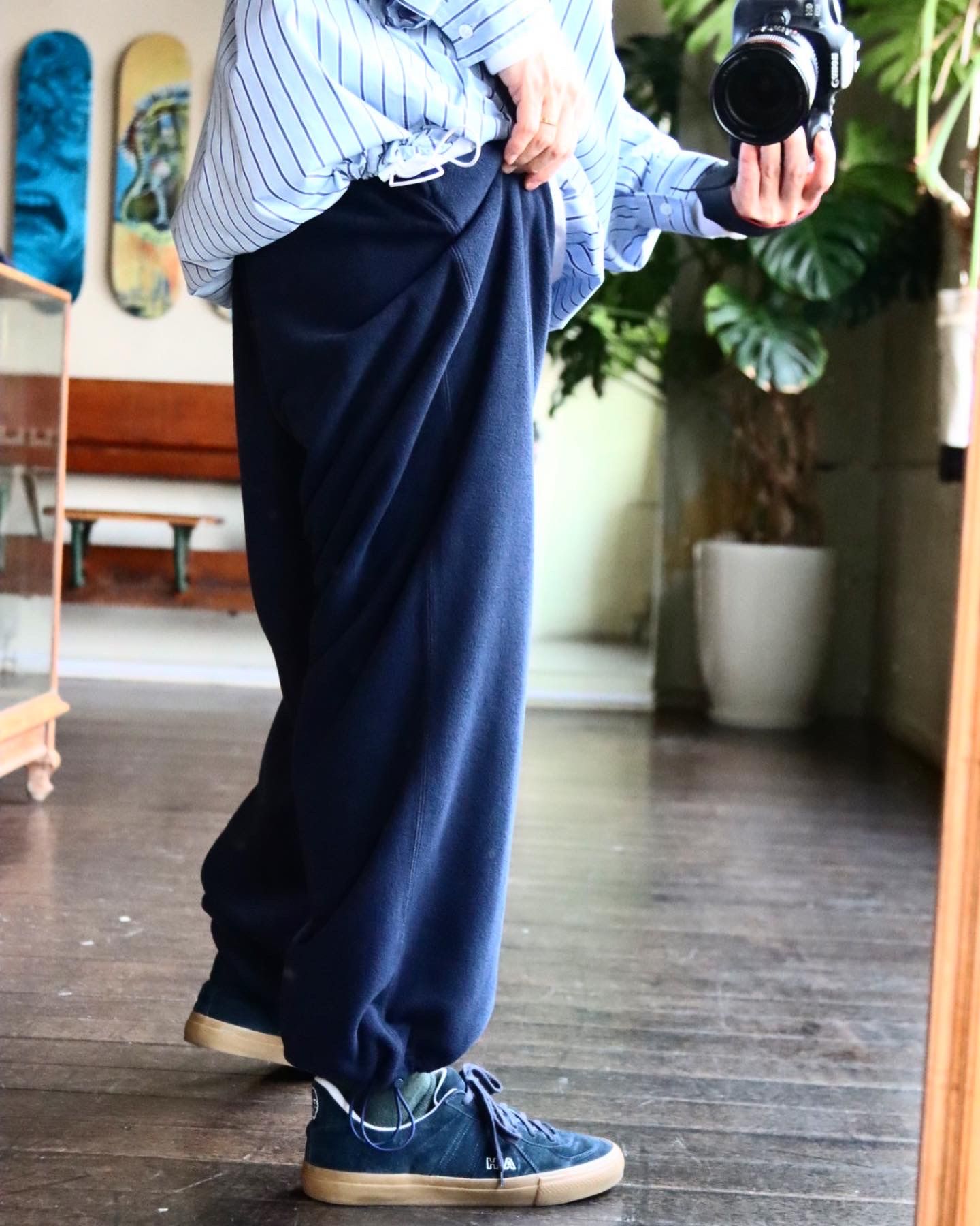 フレッシュサービス22AW FIREPROOF FLEECE EASY PANTS(FSW-22-PT_189)NAVY