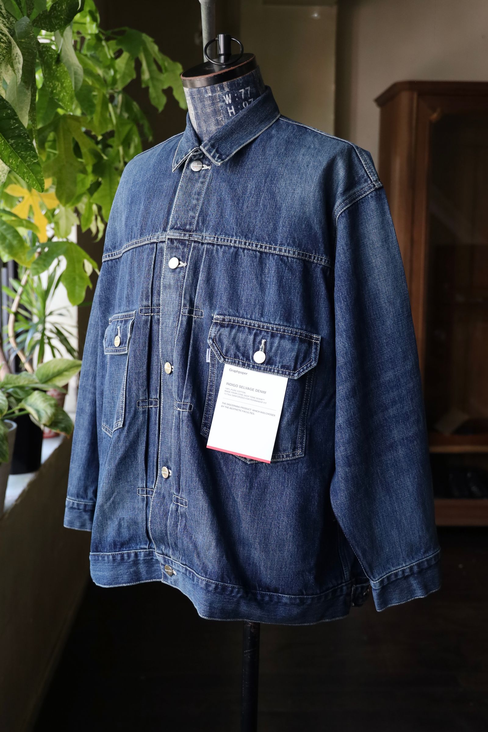 graphpaper デニムジャケット Graphpaper - Graphpaper 25AW WOMENS Selvage Denim Zip Jacket