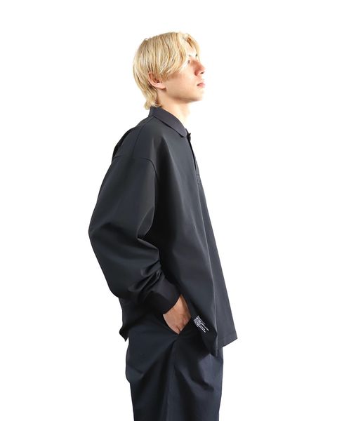 FreshService 24SS 新作DRY PIQUE JERSEY L/S POLO(BLACK) style 2024.3.22