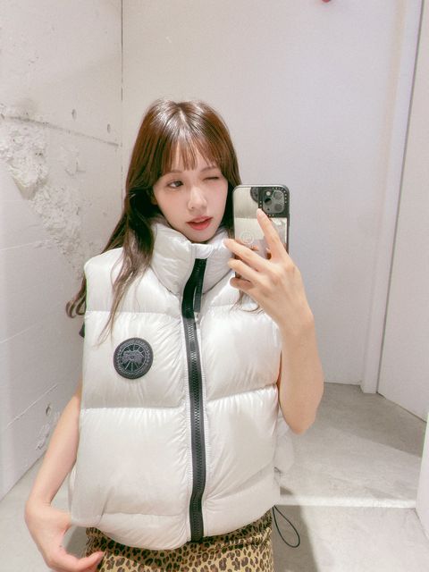 CANADA GOOSE レディース新作Cypress Puffer Vest Black Label style.2024.10.12