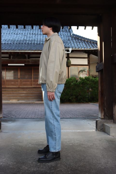 CIOTAスビンコットンギャバジンスウィングトップ"サンドベージュ"style.