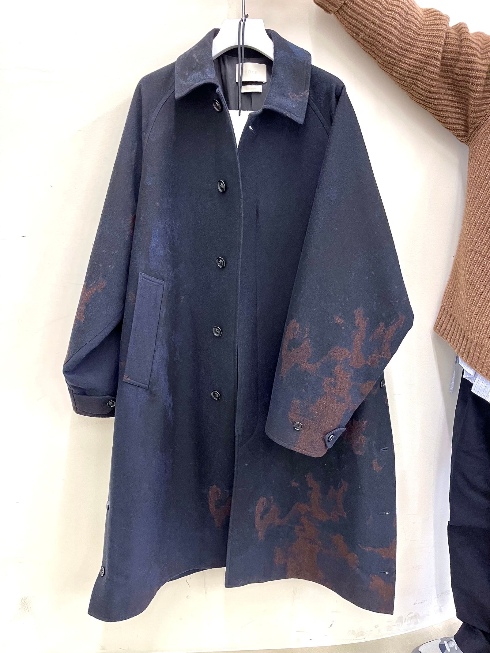 受注発注 YOKE 22AW BAL jacquard seven-health.com bal collar COAT