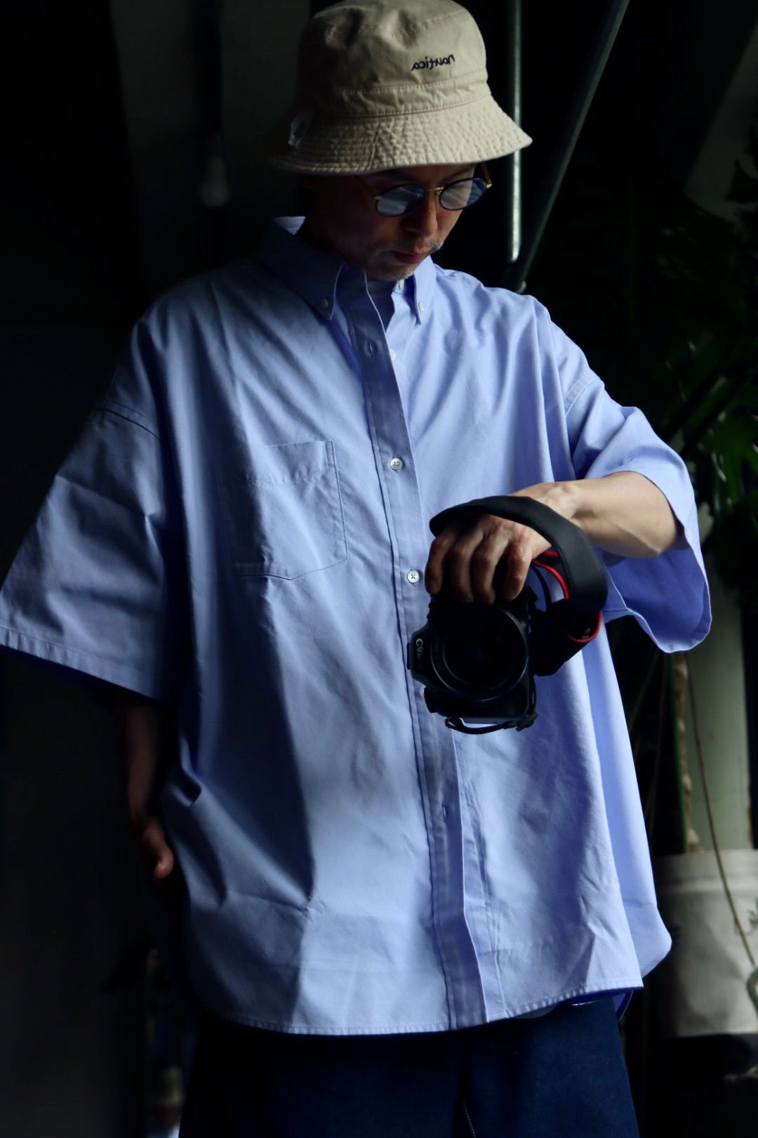 フレッシュサービス DRY OXFORD CORPORATE S/S B.D. SHIRT(FSC251-50004B)BLUE