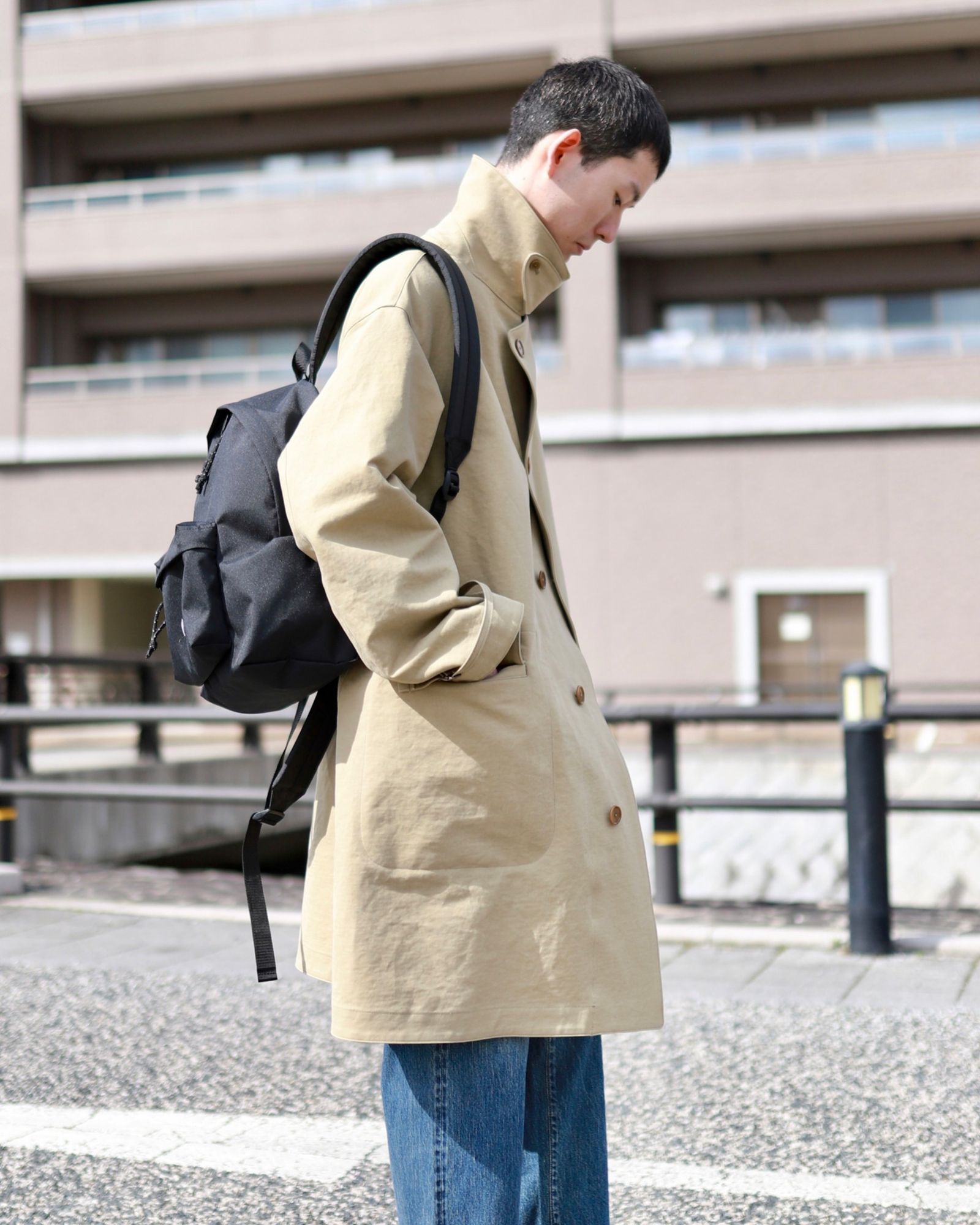 最終値下げ A.PRESSE アプレッセMotorcycle Half Coat 2 ステンカラー