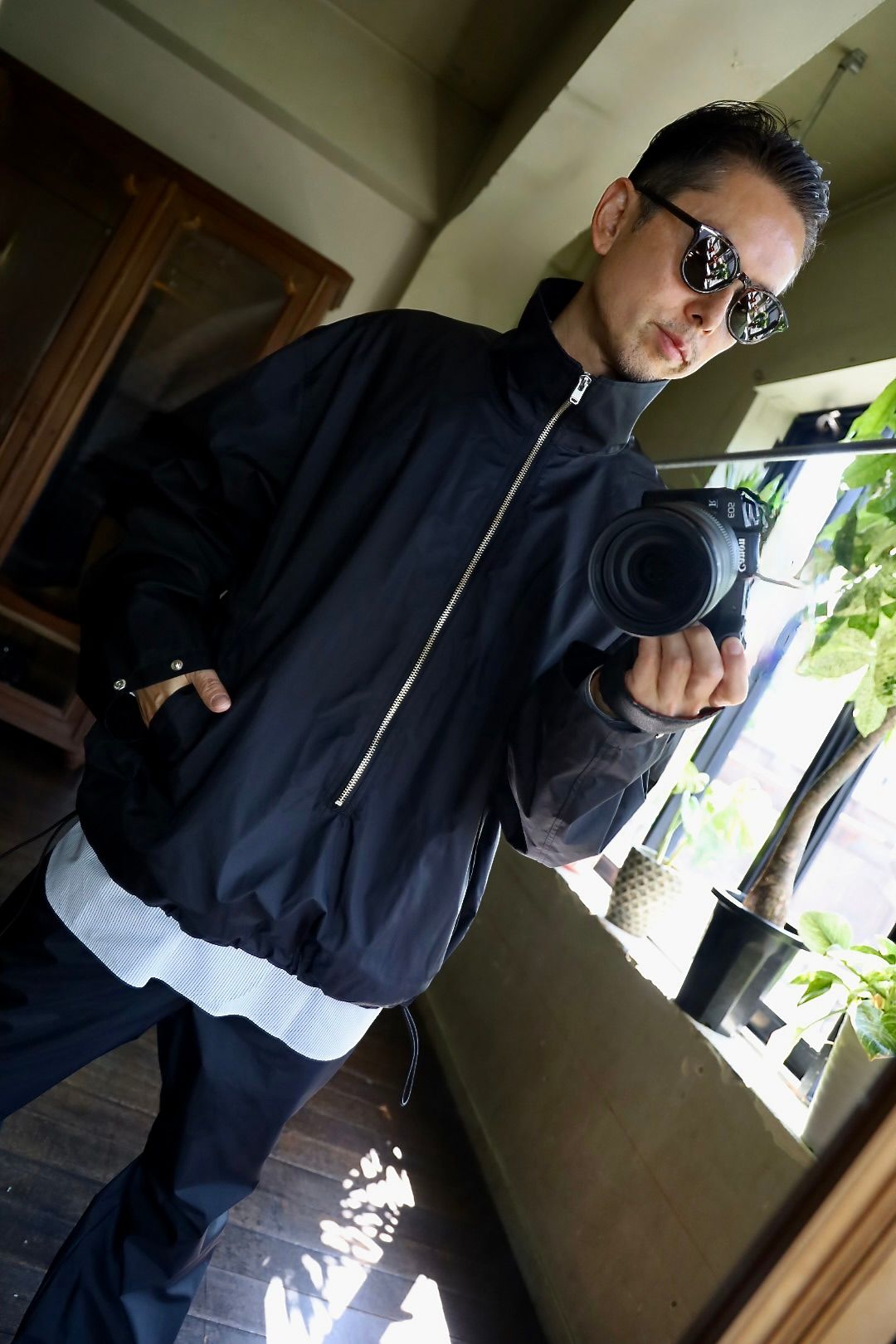 CHASSE チェイスQUARTER ZIP-3LW(CH-25FW-BL1)Black