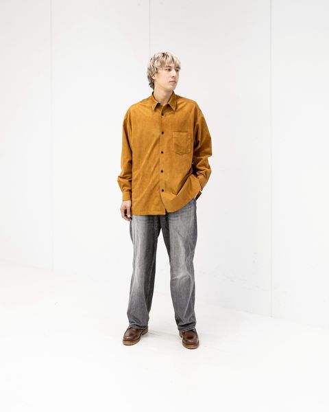 Graphpaper Cow Nubuck Leather L/S Oversized Regular Collar Shirt 2月28日(土)新作発売！