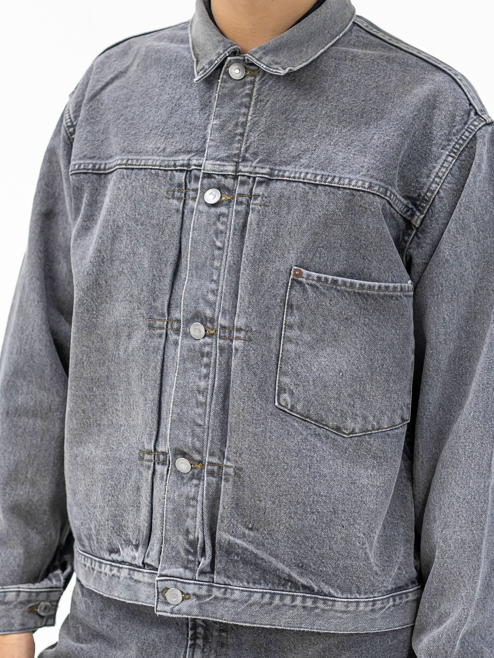 A.PRESSE Vintage Gray Denim Jacket☆9月19日(土)新作発売！