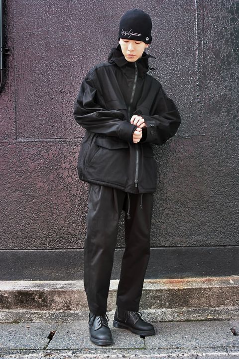 yohji yamamoto 23AW HOODED MILITARY JACKETスタイル