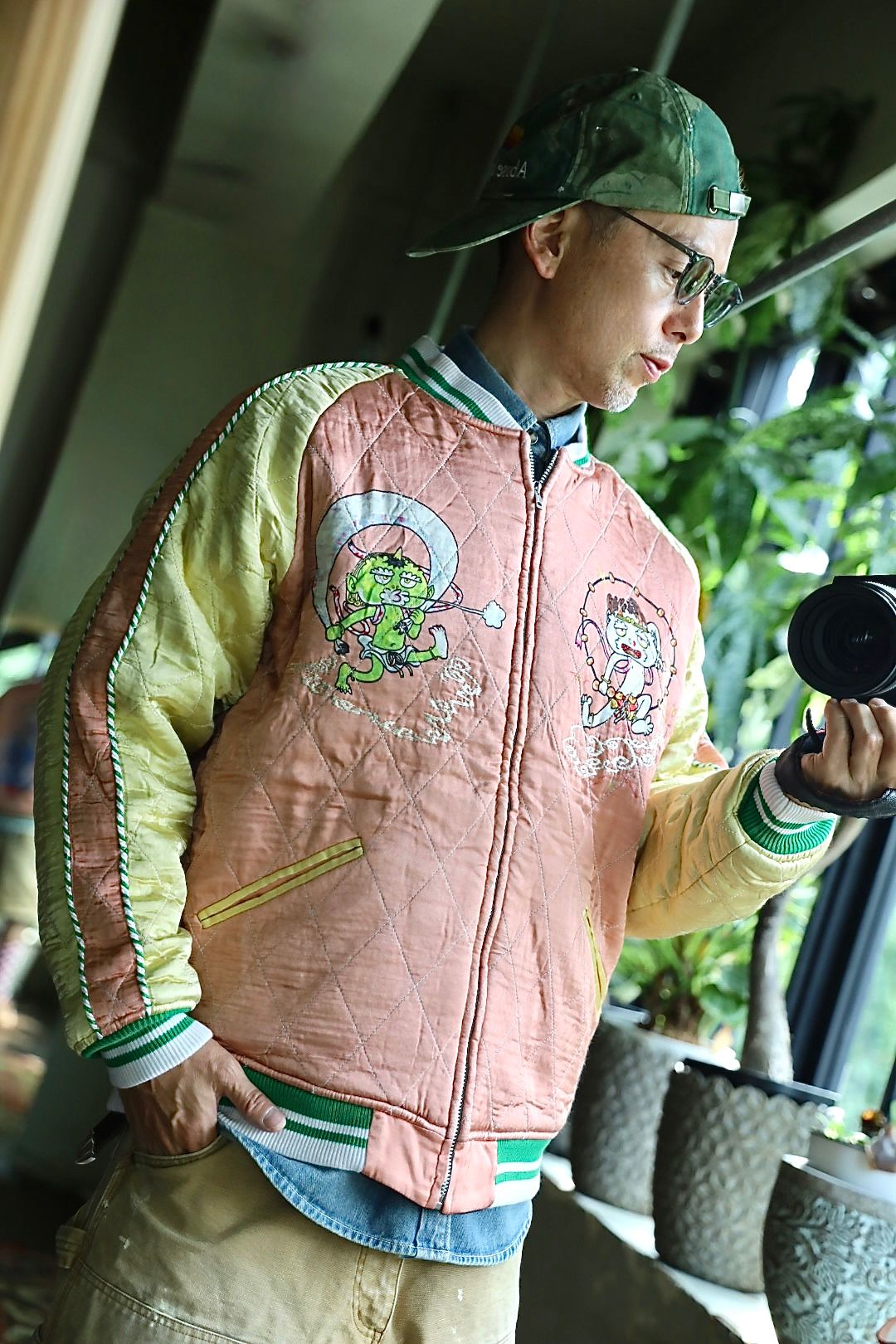 mononoke・made モノノケ・メイド  REVERSIBLE SKA JAMBER"BLACK"スタイル