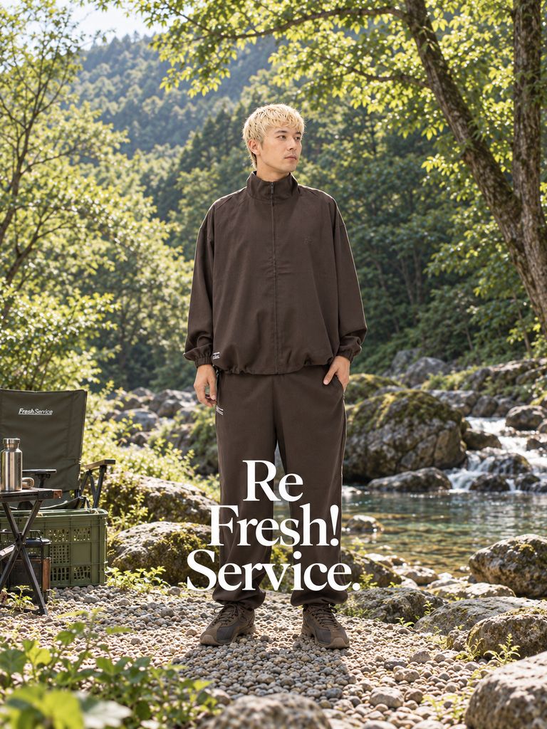 Re!FreshService SYNTHETIC WOOL TRACK SUIT (BROWN)☆9月19日(土)新作発売！