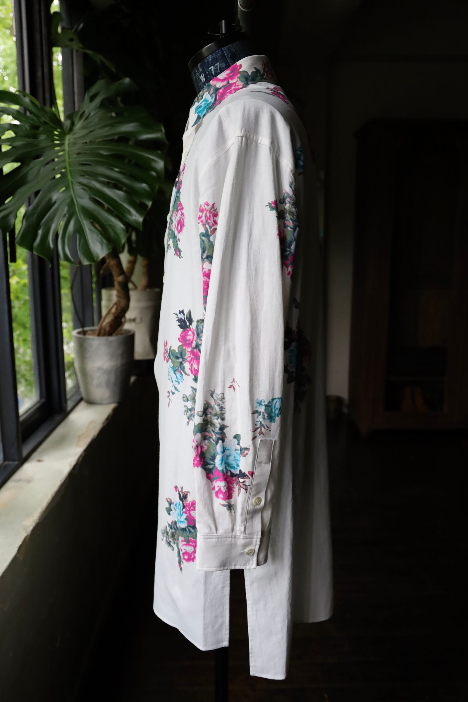 Yohji Yamamoto 花柄カディシャツ (H0-B78-516)☆新作発売！