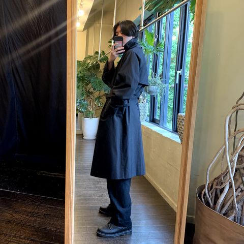 blurhms Gabardine Double Belt Trench Coat style.2022.7.27