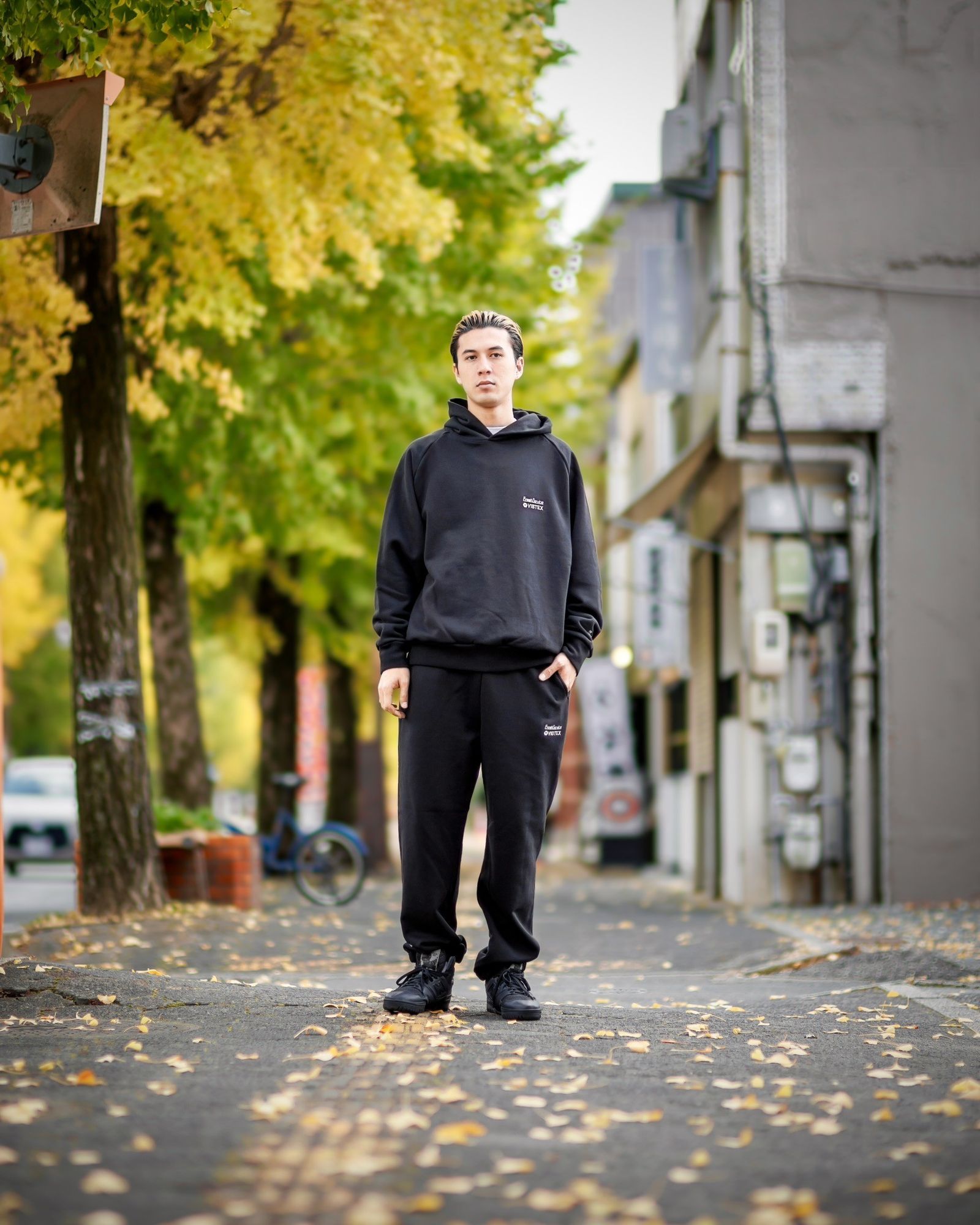 フレッシュサービス VIBTEX for FreshService SWEAT PULL HOODIE(BLACK)