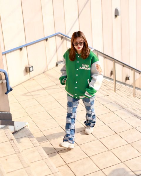 ©SAINT M×××××× セントマイケル23SS SAINT ACADEMY VARSITY JKTスタイル