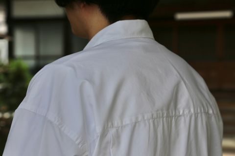 Graphpaper Broad Oversized S/S Regular Collar Shirt(GM212-50625B) style.2021.6.6.