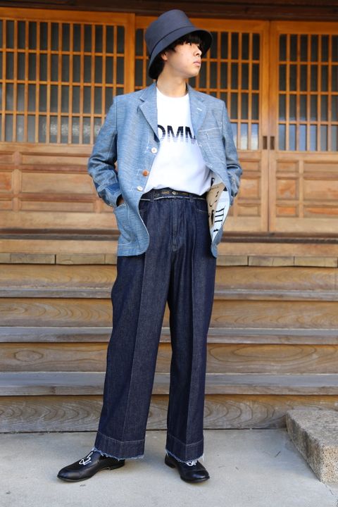 JUNYA WATANABE COMME des GARCONS MAN 綿リネンデニムジャケット(WG-J007-051) style. 2021.04.05.