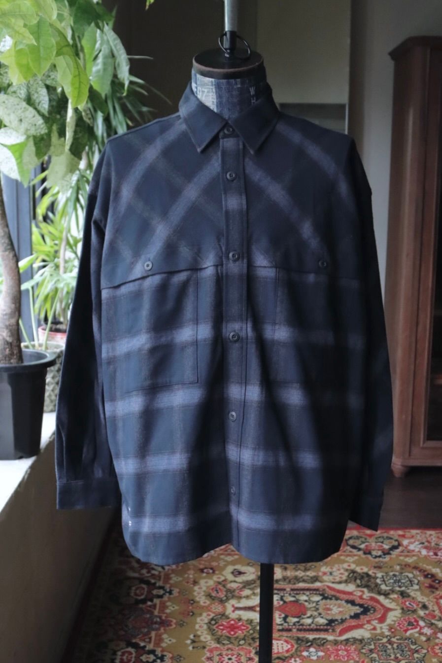 フレッシュサービス FLANNEL CHECK OVER YOKE SHIRT (FSC253-50129)DARK NAVY★10月4日(土)発売！