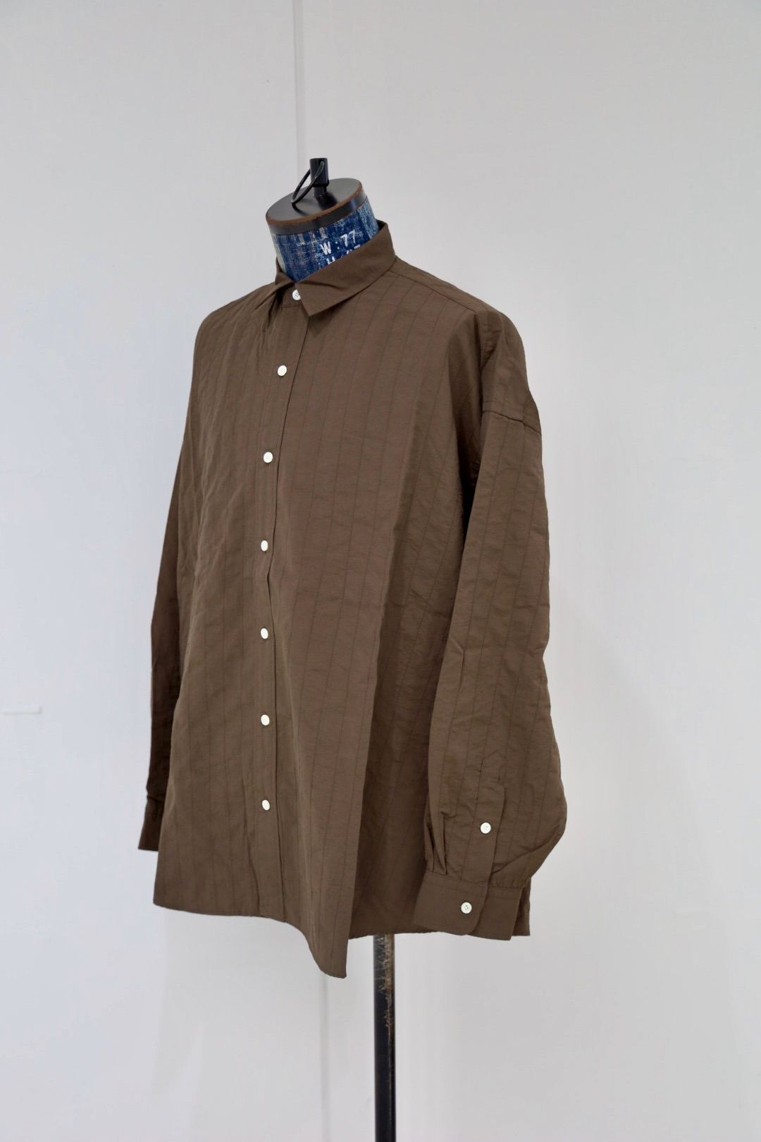 S.F.C 25FW エスエフシー SFC NYLON STITCHED SHIRTS (SFCFW25S01)D Brown