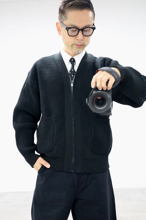 COMME des GARCONS HOMME 26SS 綿エステル片畦カーディガンスタイル2026.3.13.