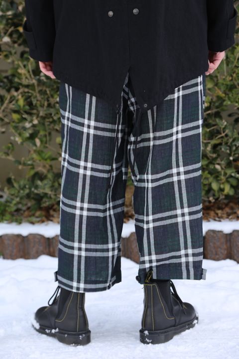 Y's BANG ON! チェックボンテージパンツ style.2021.1.9.