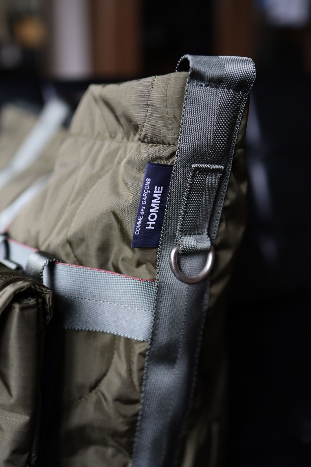 コムデギャルソンオム バッグ 2WAYキルティングTOTE BAG(HR-K206-051)KHAKI☆10月2日(金)発売！