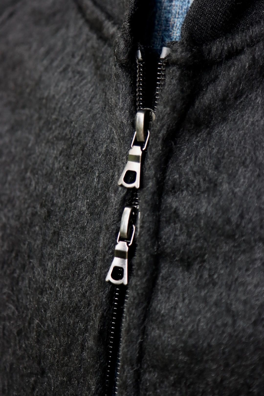 blurhms ブラームス Pe/Silk Fleece Bomber Jacket(BHS25F019)HEATHER BLACK☆新作発売！