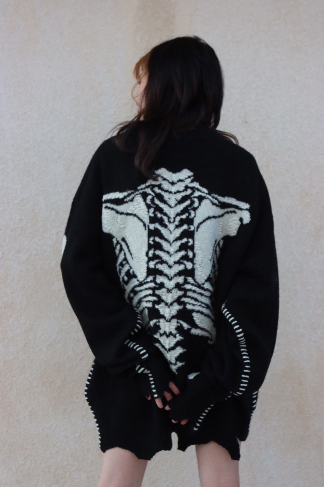 SAINT M×××××× - セントマイケル 22AW VLONEコラボBONE KNIT(SM-A22-0000-094)BLACK※9月23日(金)10:00発売  | mark