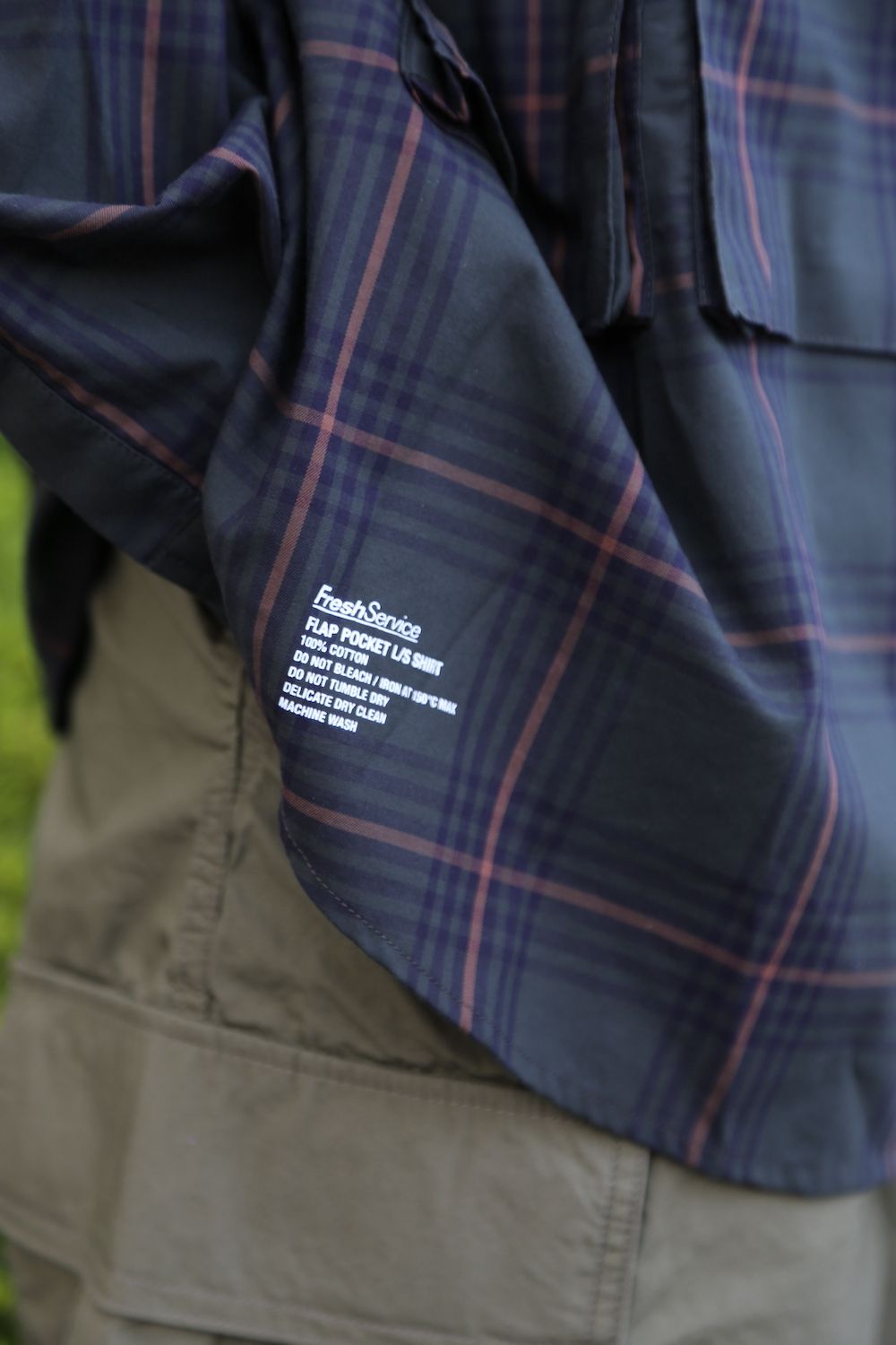 FreshService CHECK FLAP POCKET L/S SHIRT(FSW-21-SH_68) style.2021.7.24 |  1818 | mark