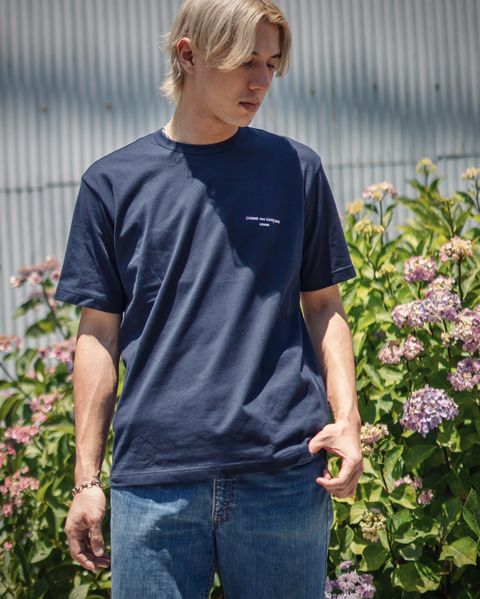 コムデギャルソンオム 24SS ロゴプリントTシャツ style 2024.6.17