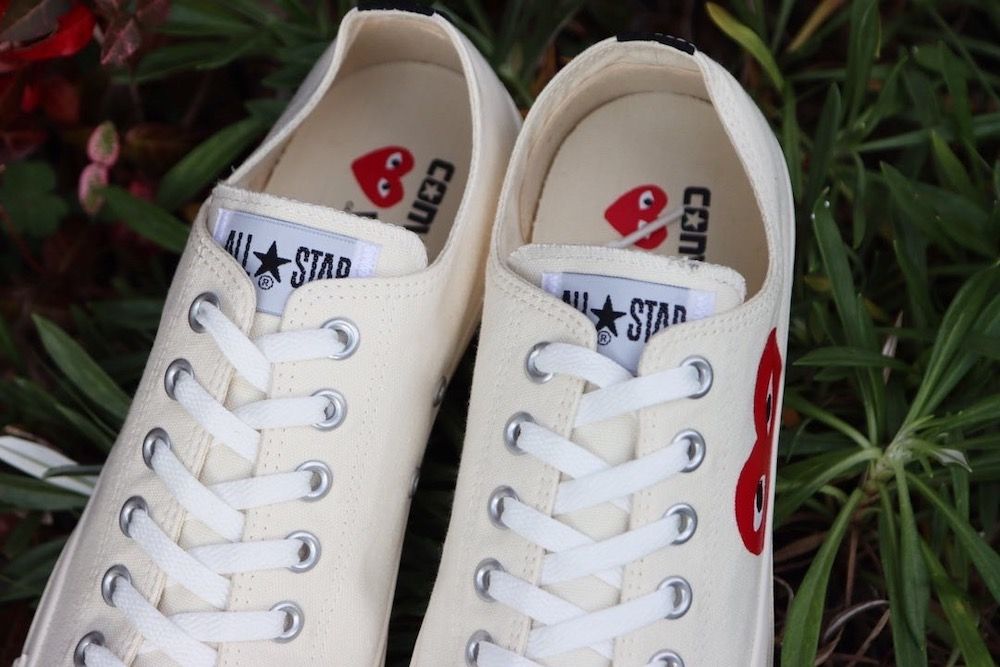 Comme de garcons low top outlet converse