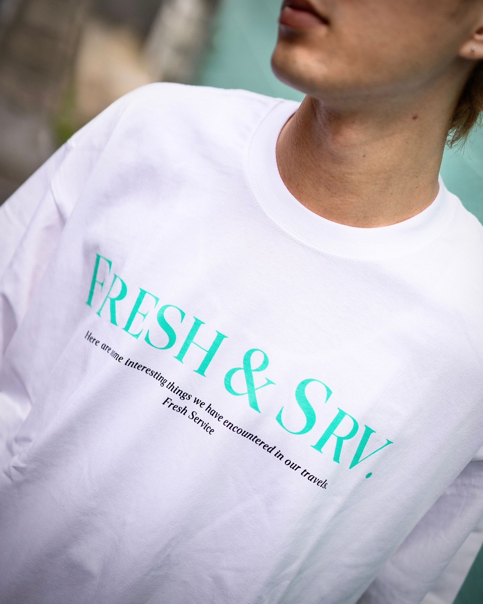 FreshService 新作CORPORATE PRINTED S/S TEE ‘‘FRESH&SRV’’(WHITE) style 2024.7.19