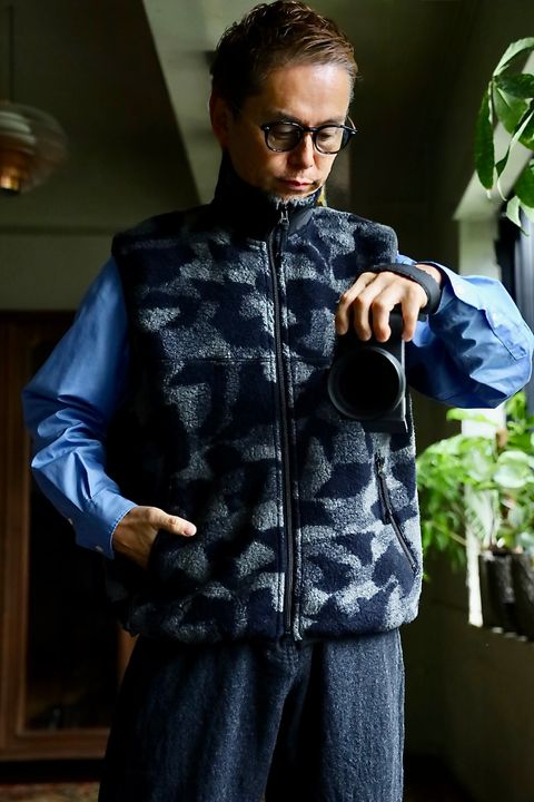 COMME des GARCONS HOMME 26FW ウールボアフリースベストスタイル