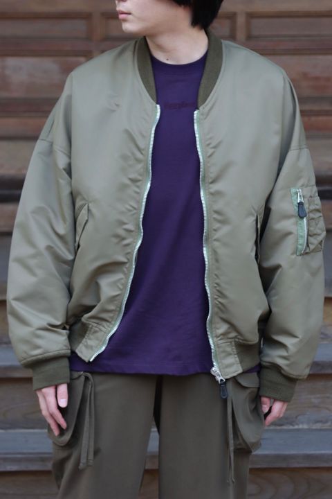 doublet VEGETABLE DYED MA-1(22SS13BL132) style.2022.1.19.