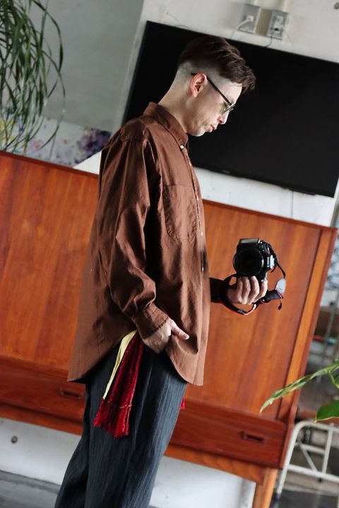 A.PRESSE BD Oxford Shirt(22SAP-02-05H)BROWN style