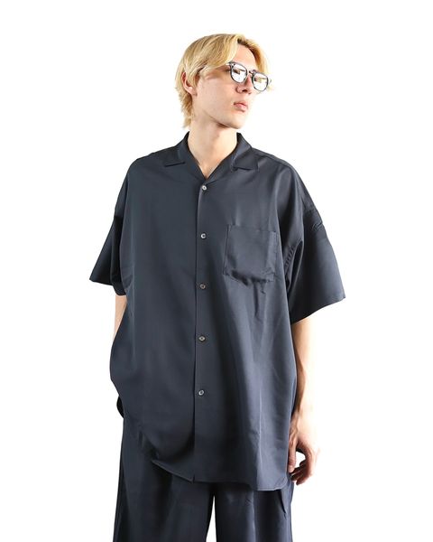 フレッシュサービス 24SS COOLFIBER OPEN COLLAR S/S SHIRT style 2024.4.5
