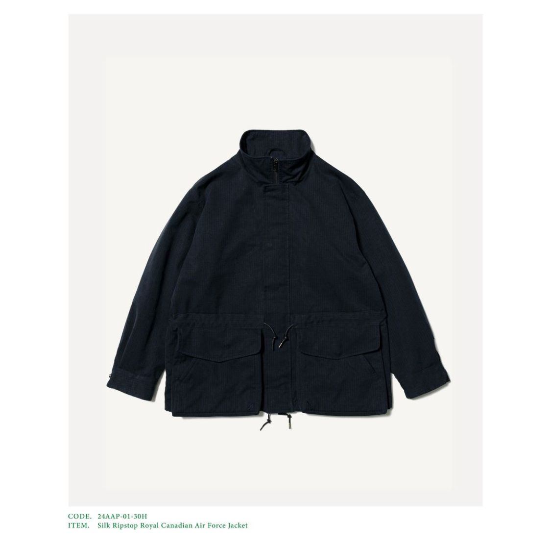 アプレッセ Silk Ripstop Royal Canadian Air Force Jacket(24AAP-01-30H)NAVY☆8月24日(土)発売！