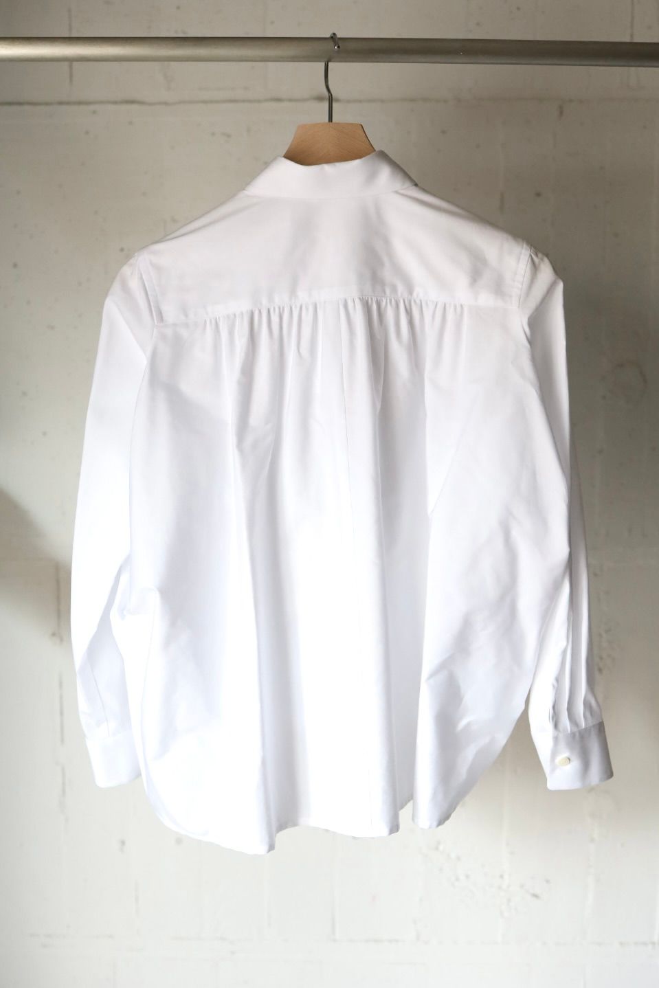 tao 26FW 綿ブロードギャザーブラウス(TZ-B006-051-2)WHITE☆8月7日(金)発売！