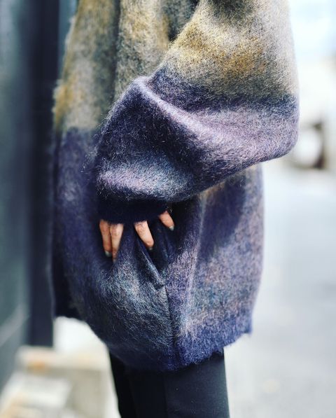 YOKE 新作LANDSCAPE MOHAIR JACQUARD CREWNECK CARDIGAN style.2023.10.19