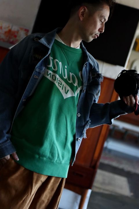 ©SAINT M×××××× VISIONスウェット"GREEN"style.2021.10.26.